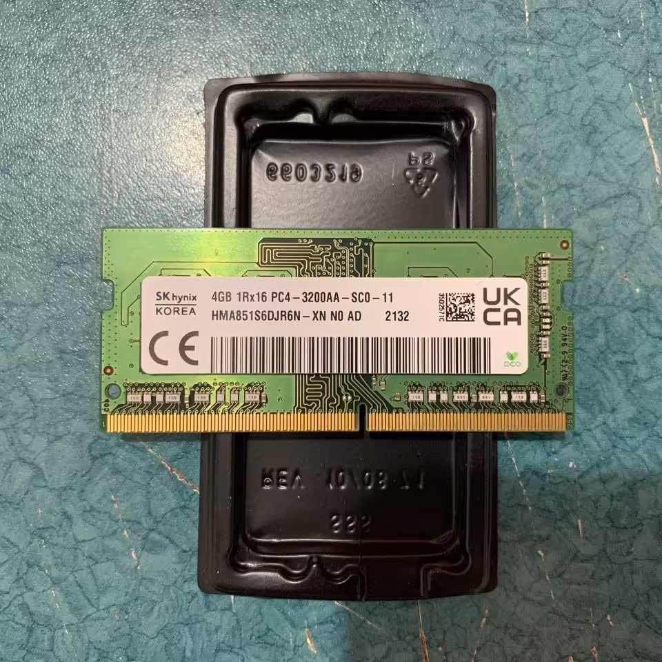 رم DDR4  لپ تاپ برند هاینیکس4 گیگابایت فرکانس 3200