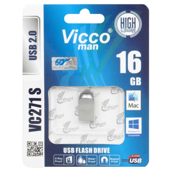 فلش مموری ویکومن مدل VC271 S USB2.0 ظرفیت 16 گیگابایت
