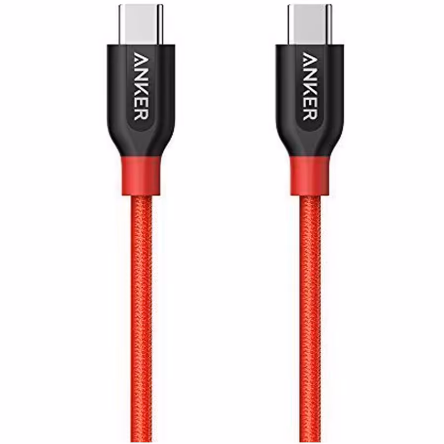 کابل تبدیل USB-C به USB-C انکر مدل A8187091 Powerline Plus طول 0.9 متر