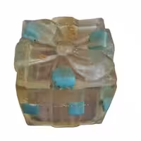 جعبه پاپیون دستساز رزینی فیروزه