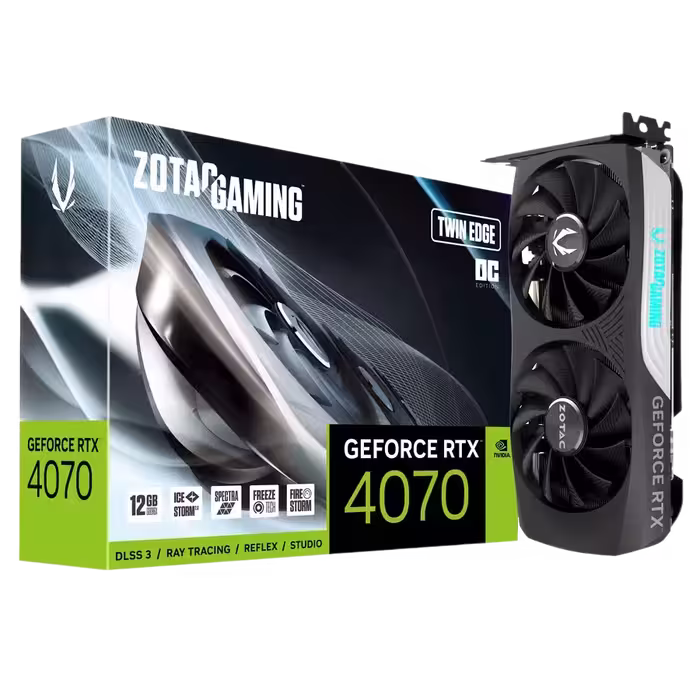 کارت گرافیک زوتک RTX 4070 TWIN Edge OC 12GB | فروشگاه گیمینگ تکاف