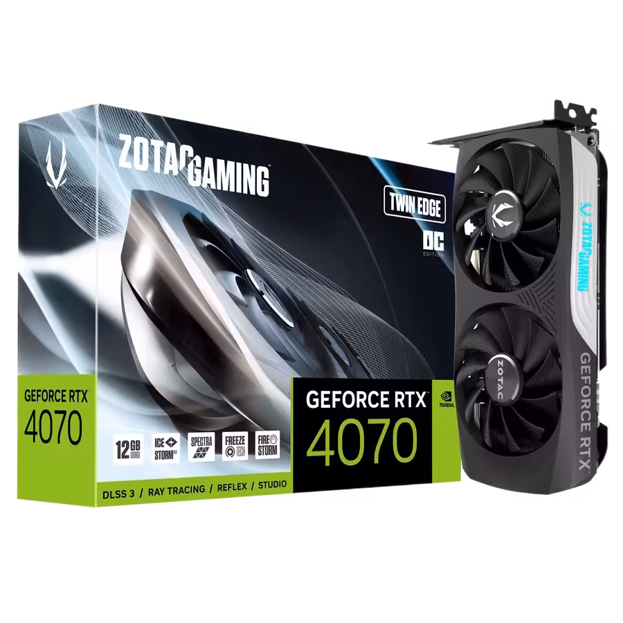 کارت گرافیک زوتک RTX 4070 TWIN Edge OC 12GB | فروشگاه گیمینگ تکاف
