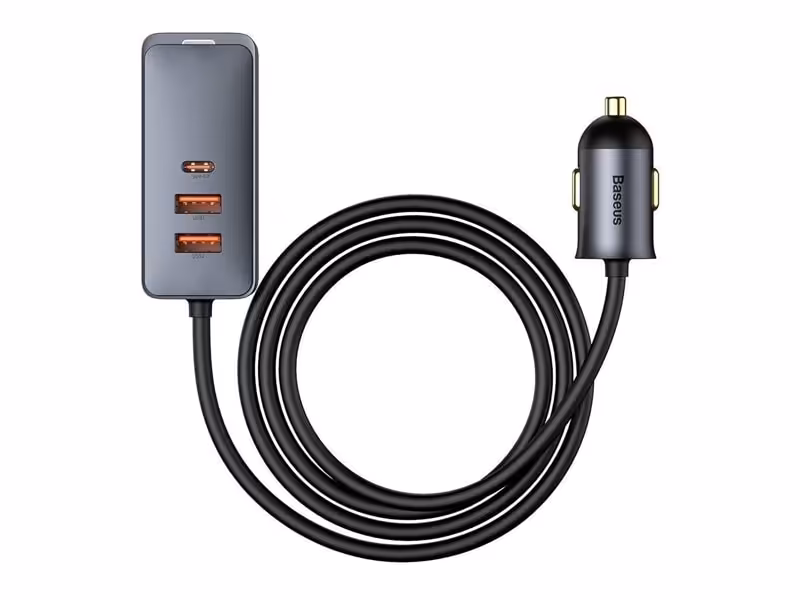 شارژر فندکی 4 پورت بیسوس مدل Baseus Share Together Car Charger 120W CCBT-A0G