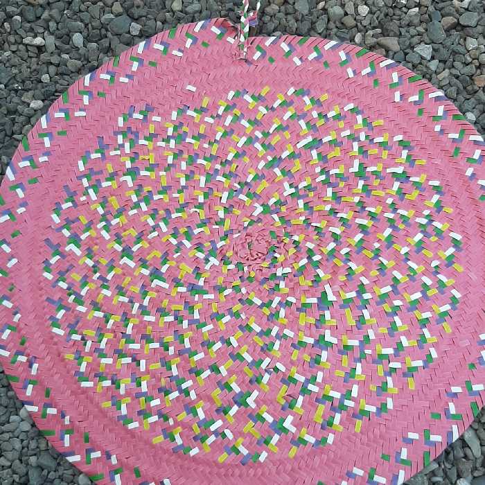 سفره گرد 85 سانت تسمه ای ( نوعی پلاستیک ) مناسب برای اشپزخانه و سفر قابل شستشو