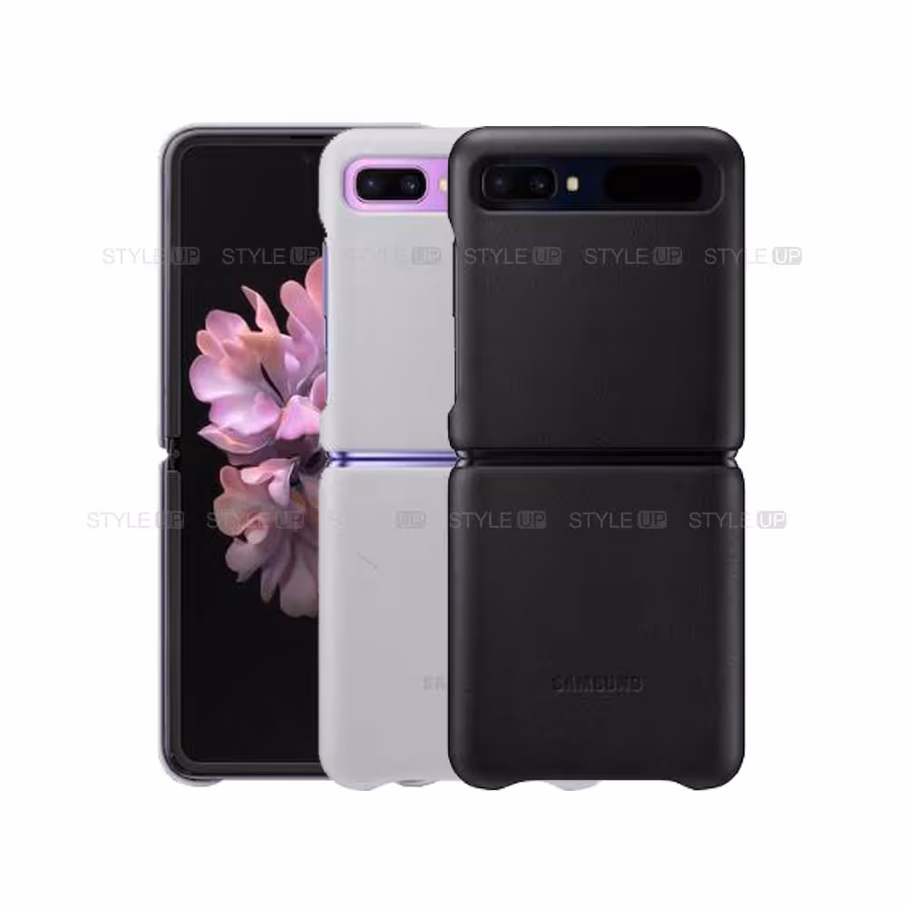 کاور چرمی سامسونگ Samsung Leather Cover Galaxy Z Flip
