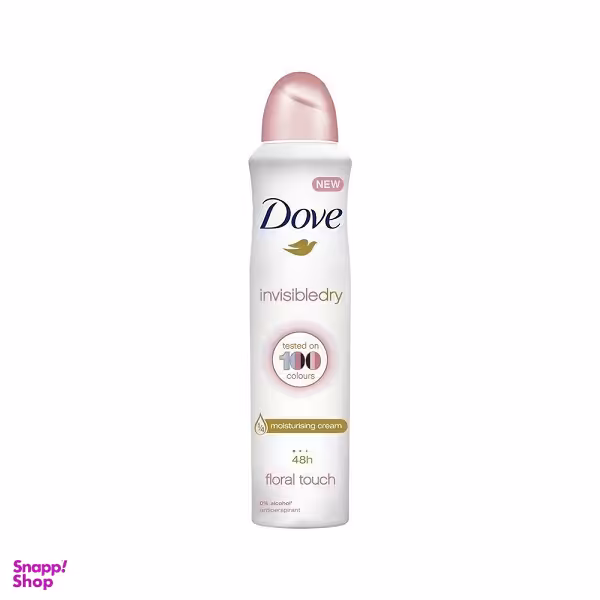 اسپری زنانه داو سری Invisible Dry مدل Floral Touch حجم 250 میلی لیتر