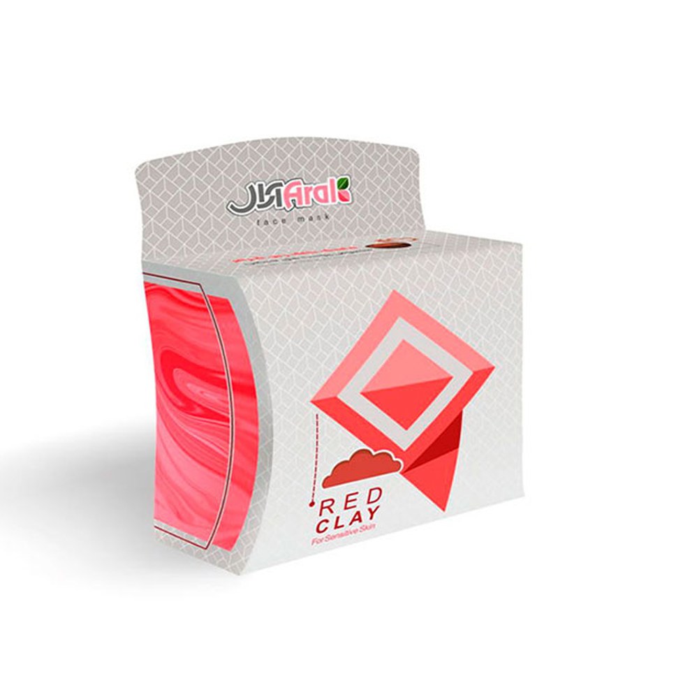 ماسک خاک رس قرمز آرال (150گرمی) 