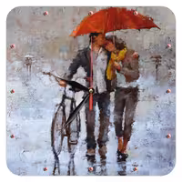 ساعت دیواری طرح عاشقانه