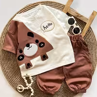 تیشرت شلوارک اسپورت طرح hello مناسب سایز40تا50 ارسال رایگان