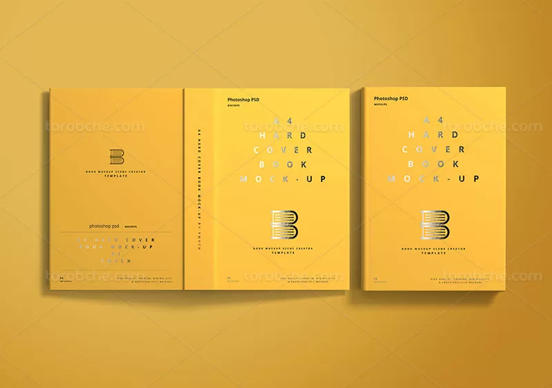 طرح موکاپ کتاب PSD با کیفیت | گرافیک با طعم تربچه