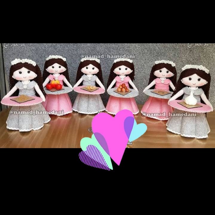 سفره هفت سین طرح عروسکای نازنازی
