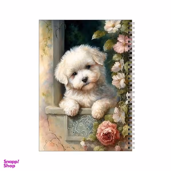 دفتر مشق 50 برگ بامبیلیپ طرح هاپو و گل ها کد 3318833