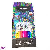 مداد رنگی 12 رنگ آریا مدل فلورسنت