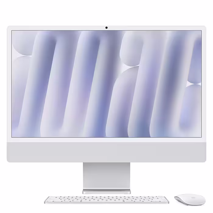 آیمک نانوگلس 24 اینچی اپل مدل iMac MD3H4 2024 Silver M4-16GB RAM-256GB SSD