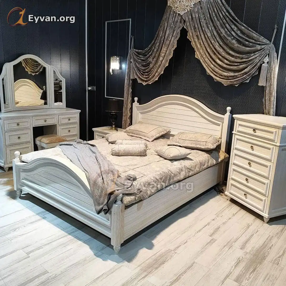 تخت خواب دو نفره مدل کوئین کد FS40502