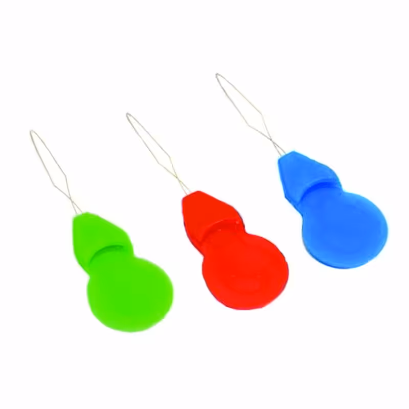 سوزن نخ کن با پایه پلاستیکی و سر فلزی بسته 3 عددی