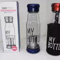 بطری دمنوش پیرکس به همراه کاور پارچه ای 