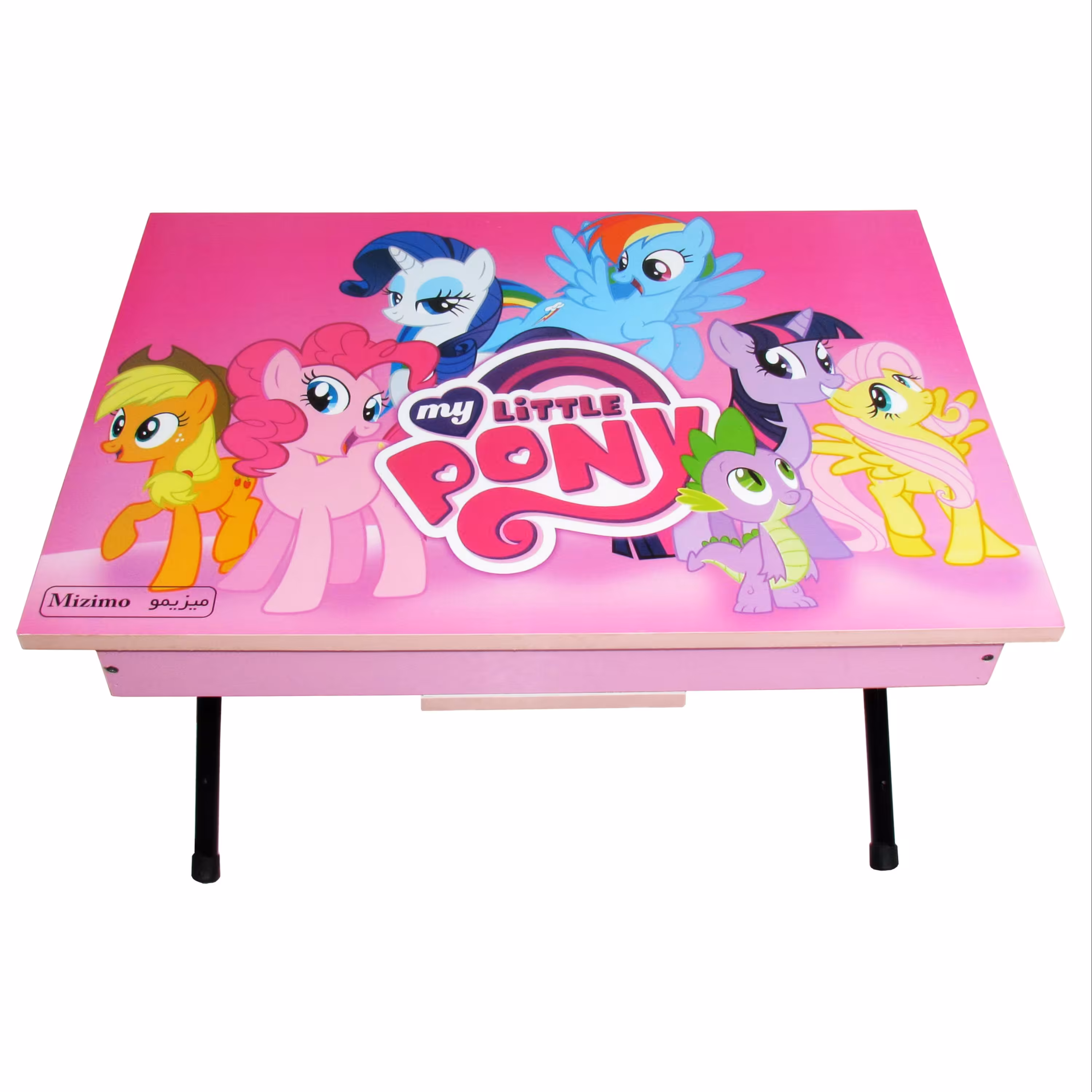 میز تحریر پایه کوتاه باکسدار میزیمو طرح پونی کد 3401