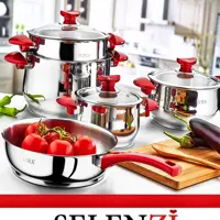 سرویس قابلمهomsترکیه 9پارچه بدنه استیل          