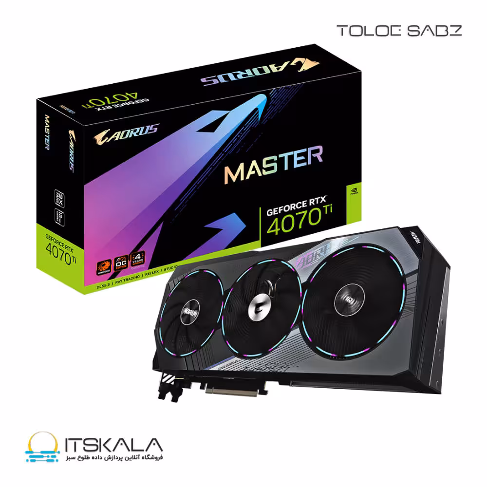 قیمت و خرید کارت گرافیک گیگابایت مدل GIGABYTE AORUS GeForce RTX 4070 Ti MASTER 12G | ITSKALA