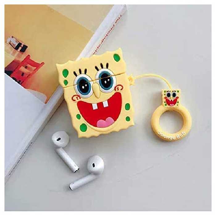 کاور ایرپاد اپل 1 یا 2 (  Airpods 1 , 2  ) مدل باب اسفنجی