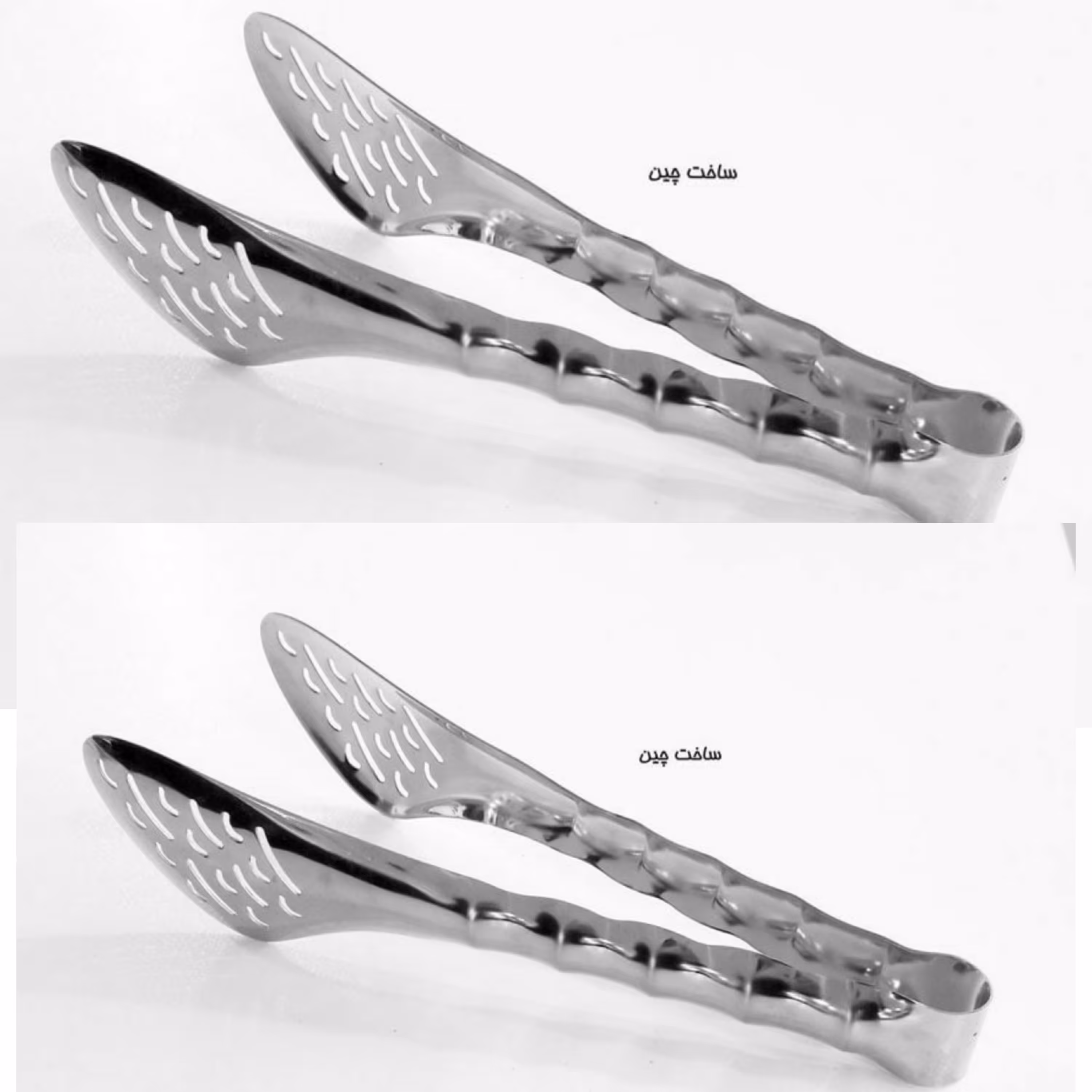 یک جفت انبر سالاد استیل نگیر مدل 333