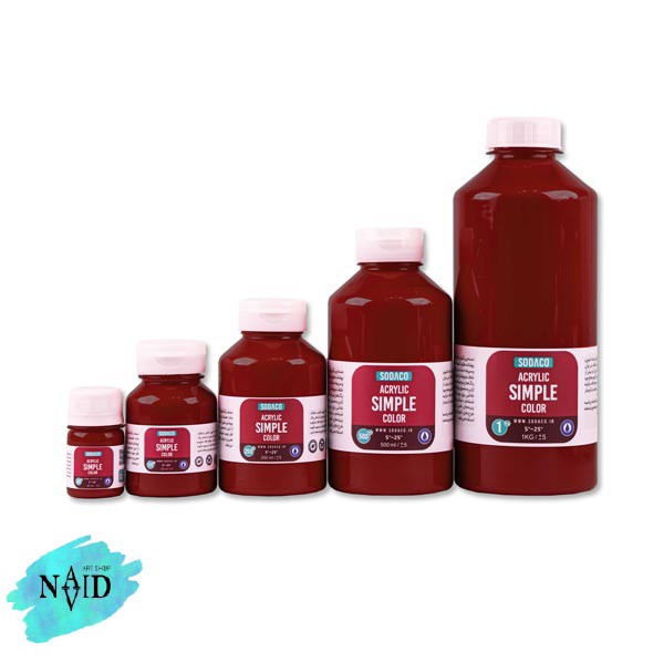 رنگ اکریلیک سوداکو 250 میل زرشکی کد 03301 مدل Simpel
