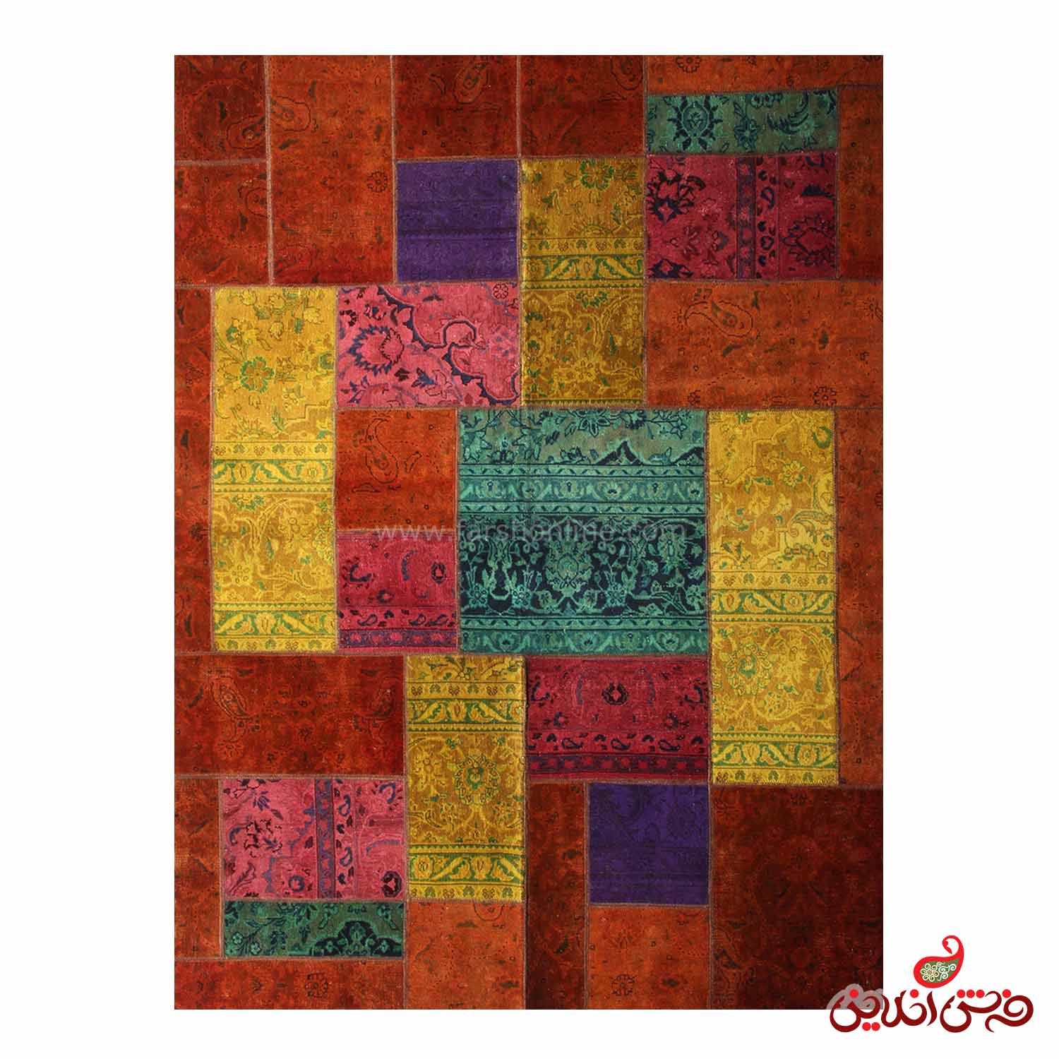 فرش دستباف کلاژ کد 5053