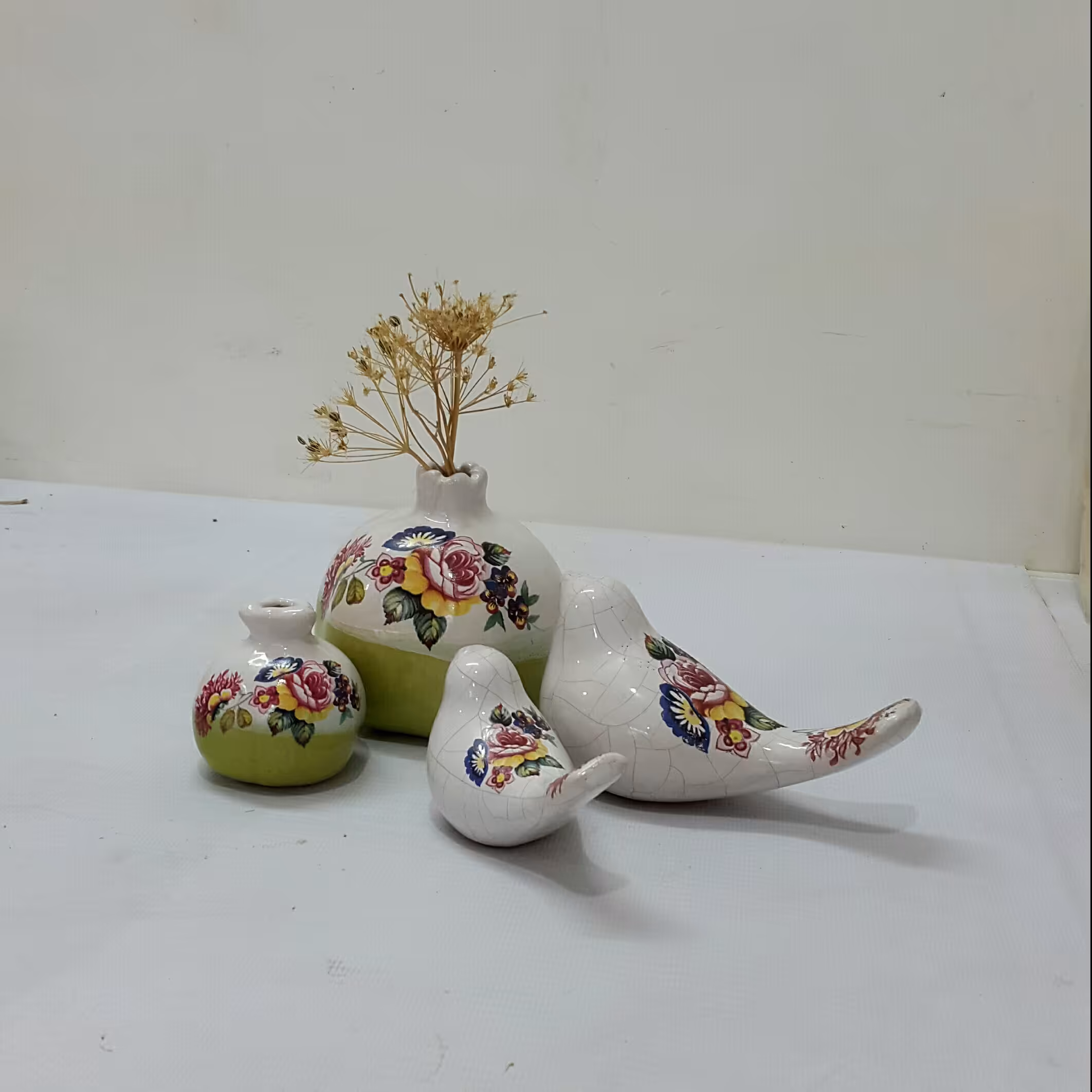 ست پرنده و انارسرامیکی یلدایی 2