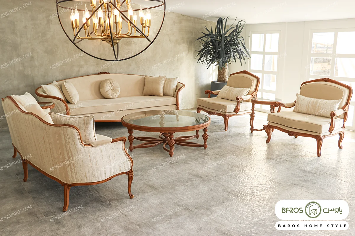 مبل ایتالیایی کلاسیک لورنزو کد 8