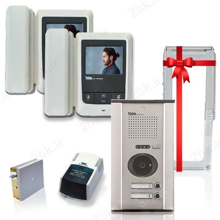 پکیج  آیفون تصویری 2 واحدی تابا مدل TVD-1090