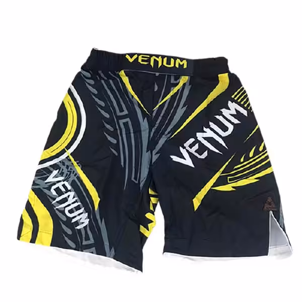 شورت رزمی MMA | مشکی زرد
