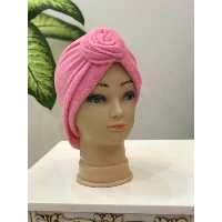 کلاه حوله ای زنانه طرح گل بزرگ