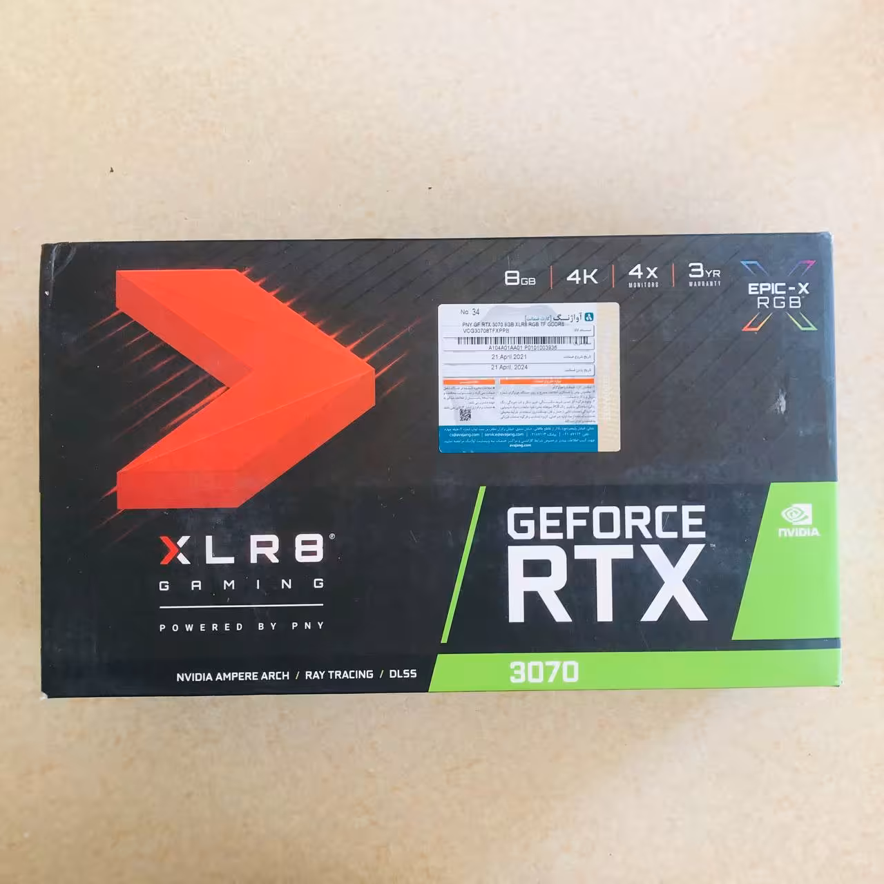 گرافیک
RTX 3070 PNY XLR8

دارای حدود یکسال گارانتی آواژنگ

کارتن و متعلقات تکمیل
بسیار تمیز درحد آک