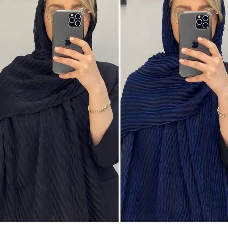 شال پلیسه مشکی