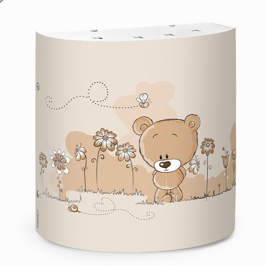 چراغ دیوار کوب اتاق کودک طرح خرس و زنبور کد 8735