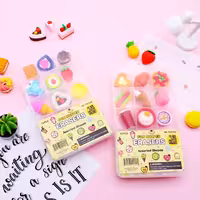 پک پاکن 15 عددی خوراکی همراه با جعبه طلقی / پک پاکن شیرینی و خوراکی 14 تایی