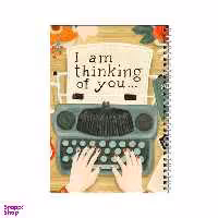 دفتر مشق 100 برگ بامبیلیپ طرح من به تو فکر می کنم کد 0340911