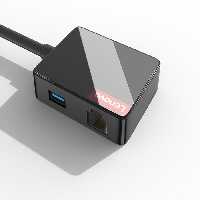 هاب 4 پورت یواس‌بی لنوو Lenovo LP0803 Multifunctional USB to USB 30 / 2* USB 20/ RJ45