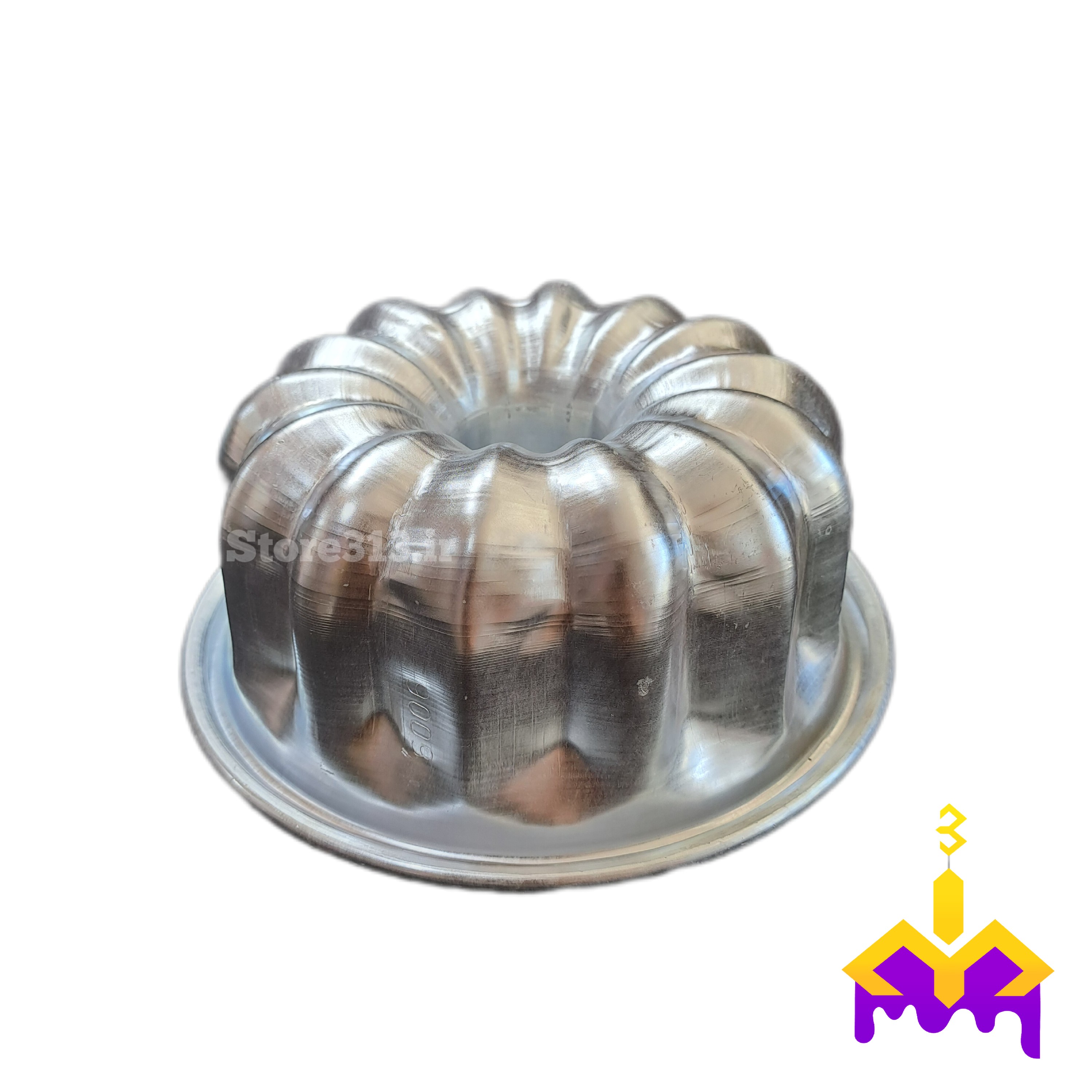 قالب کیک آلمینیومی شیفون دار متوسط