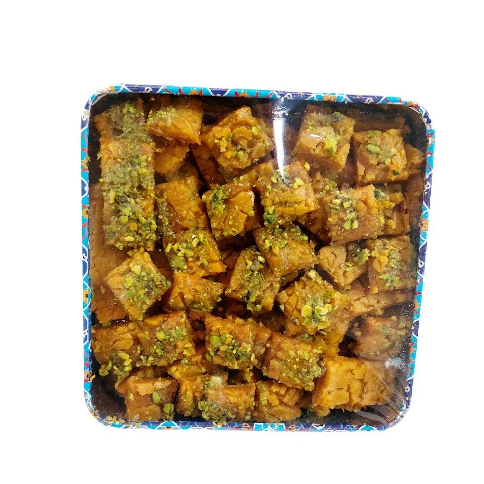 سوهان مخصوص کره ای زعفرانی حبه وزن 500 گرم دارای کپن ارسال رایگان
