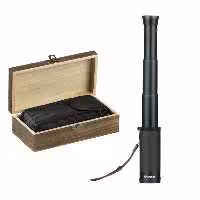 دوربین دوربین تک چشمی زیتازی مدل Limited Black Edition - با بزرگنمایی 25 برابر و عدسی 50 میلیمتری به همراه کیف چوبی و کاور حمل برزنتی