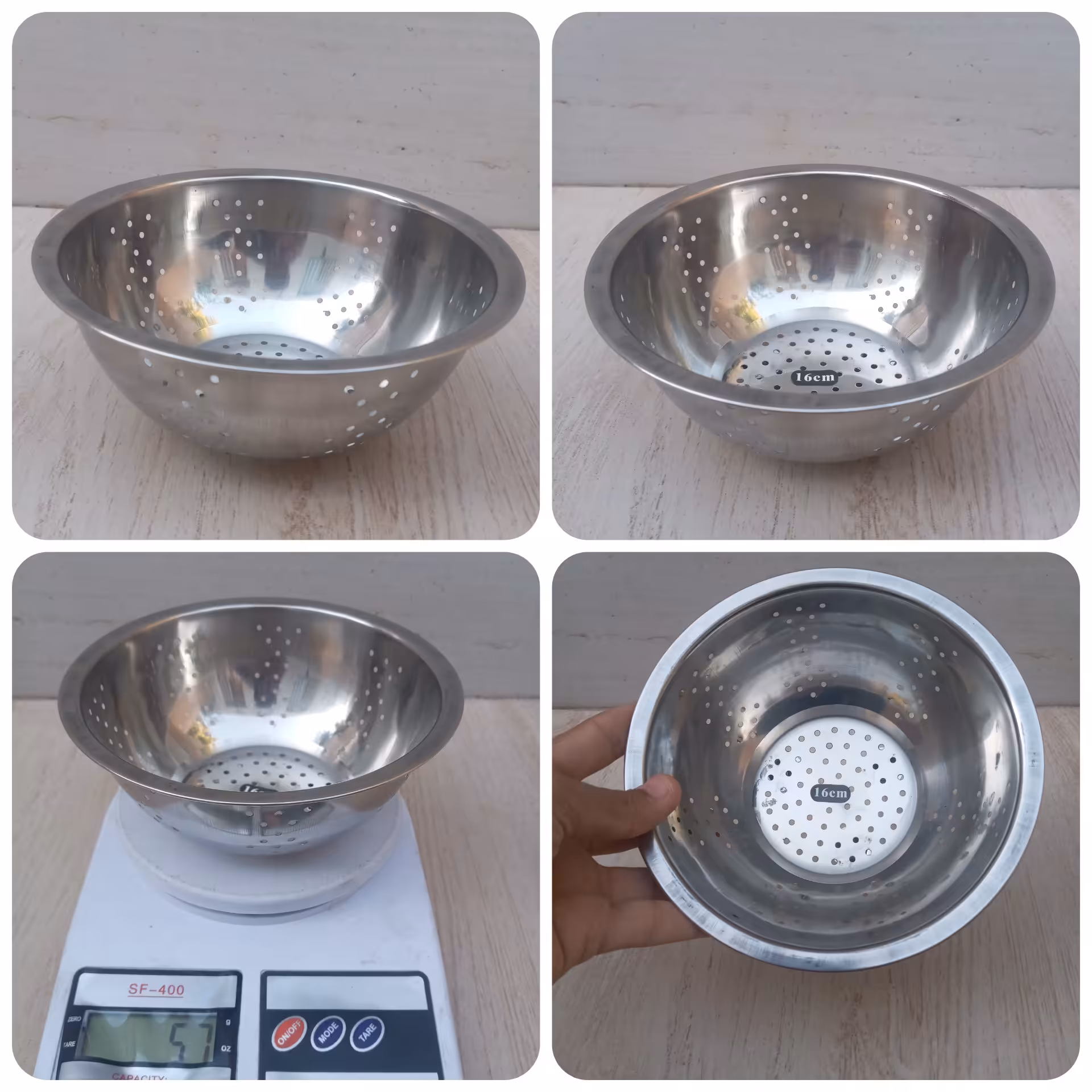 تفاله گیر سینک استیل پایه دار 16 سانتی صتفی سینک 