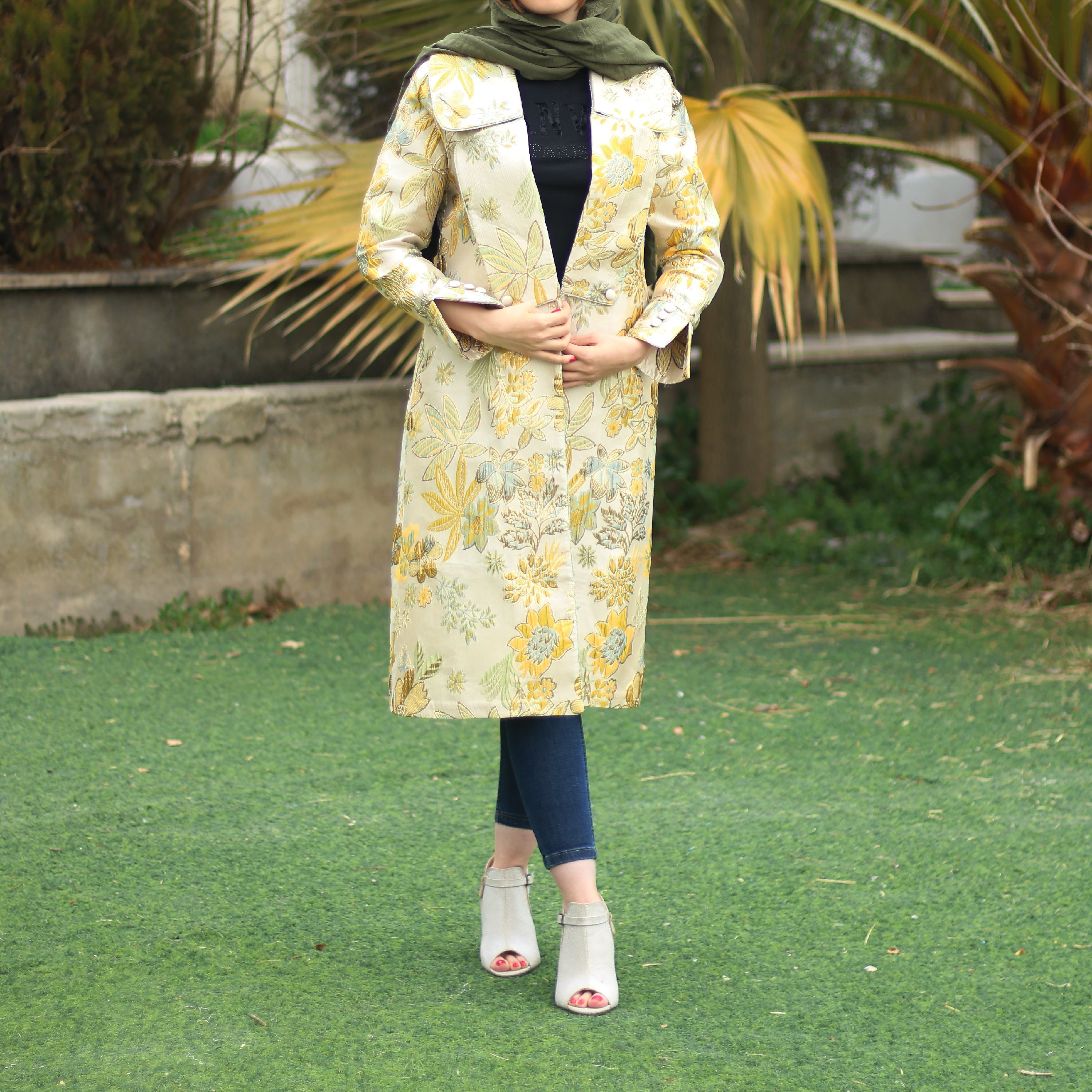 مانتو مجلسی ژاکارد