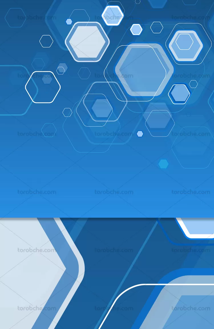 وکتور بکگراند شش ضلعی آبی رنگ | گرافیک با طعم تربچه