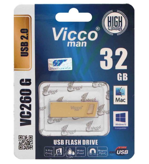 فلش مموری ویکومن مدل VC260 G USB 2.0 ظرفیت 32 گیگابایت