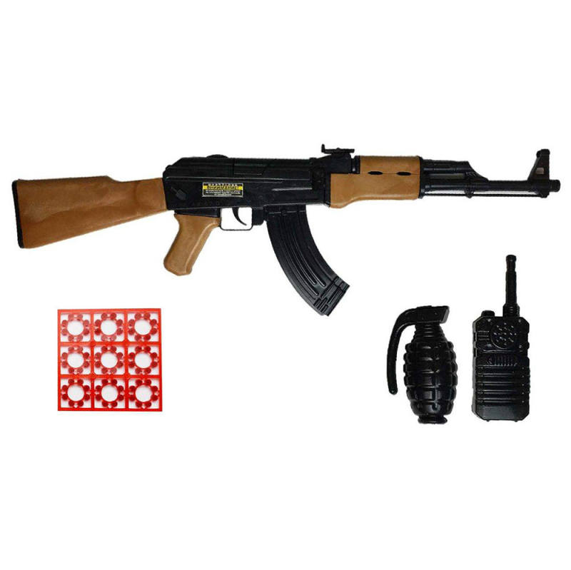 ست اسباب بازی تفنگ طرح کلاشینکف مدل AK-47  کد محصول WT10
