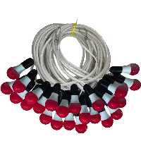 ریسه 30 متری قرمز با بوکسل نگهدارنده روکشدار