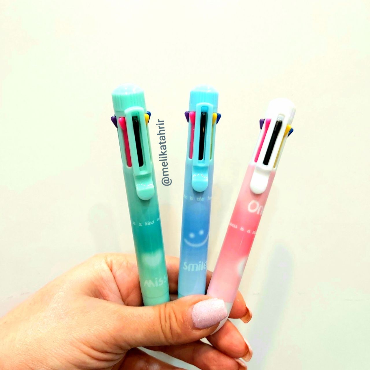 خودکار 7 رنگ پاستلی