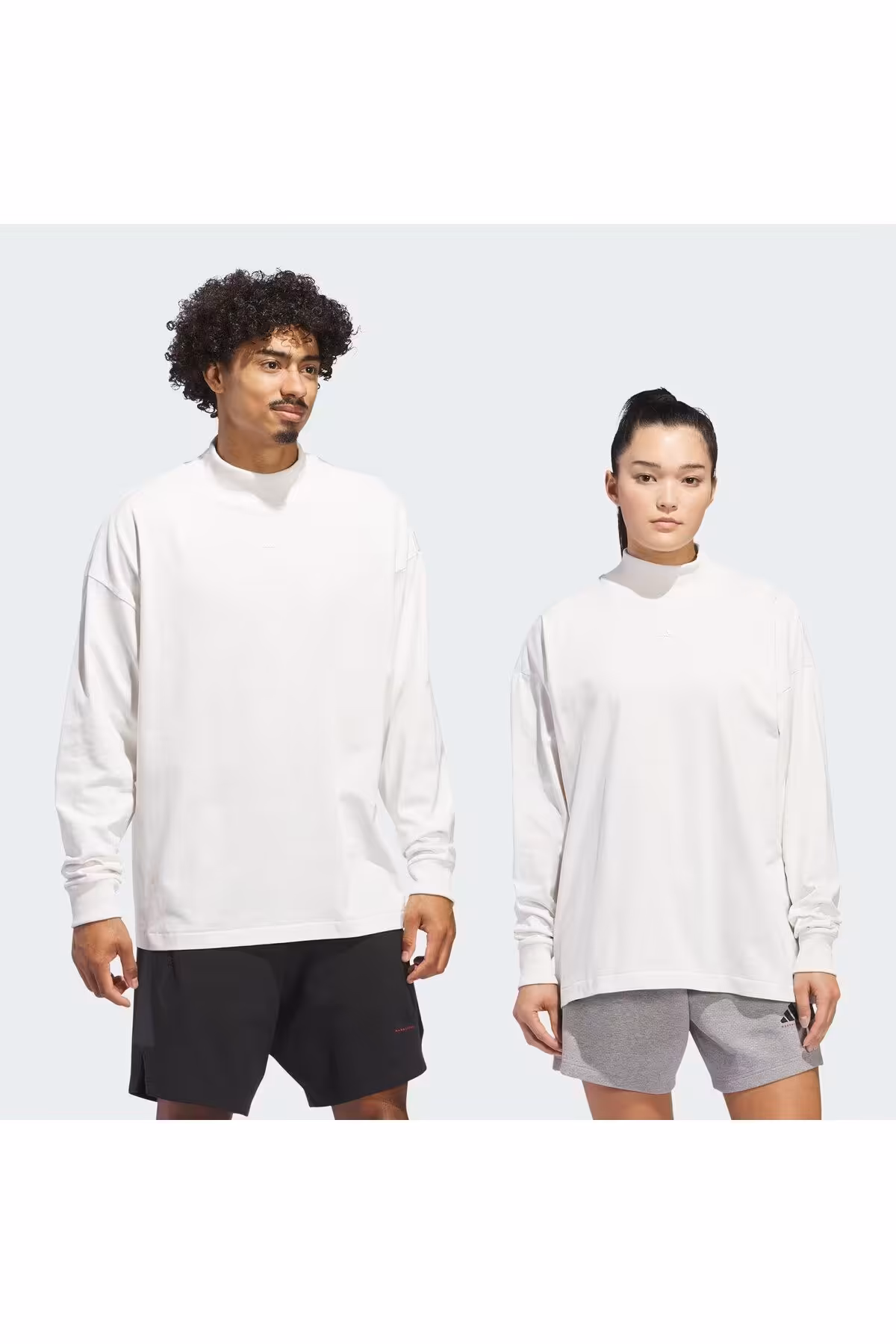 تی شرت ورزشی سفید مردانه بسکتبال اورجینال adidas